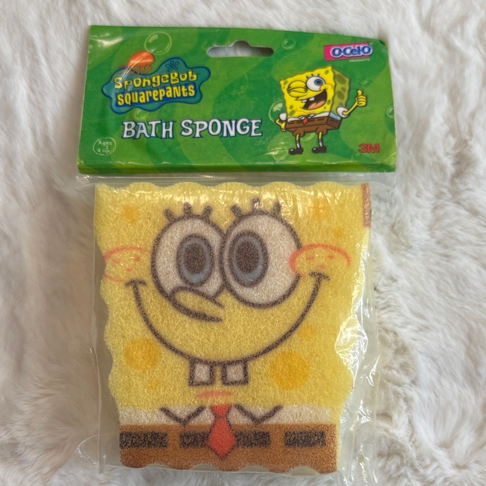 2003 SpongeBob SquarePants O-Cel-O 3M Bath Sponge Nickelodeon NEW SEALED RARE!
